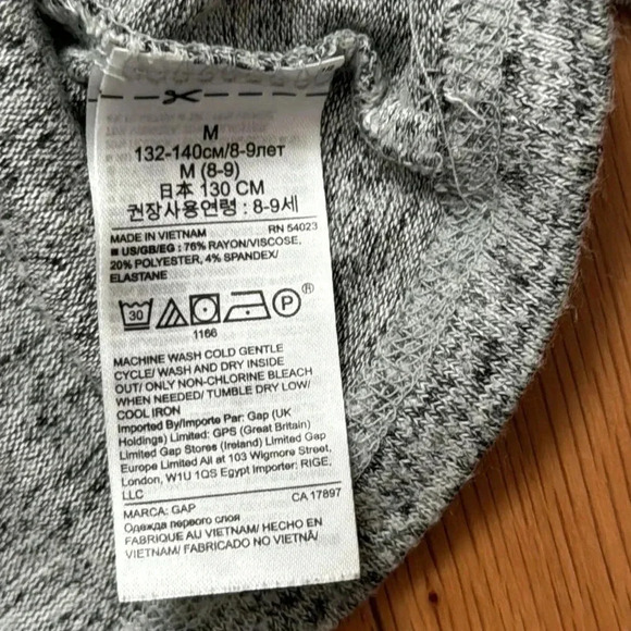 Gap Kids | Long Sleeve | Hoodie | Gray | Size 8 - Picture 4 of 5